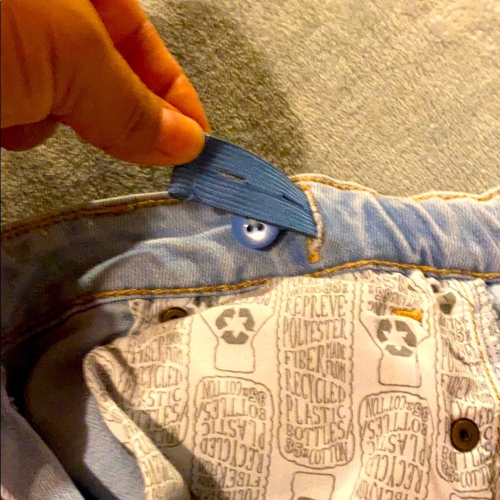 Cat & Jack Demin short whit patches Size10/12 - Picture 5 of 8